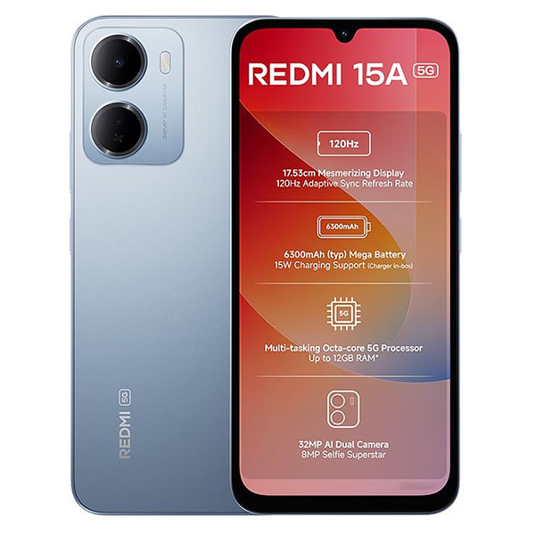 گوشی موبایل Redmi 15a 5G شیائومی
